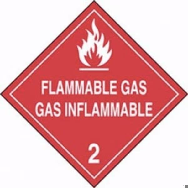 Accuform DOT PLACARD HAZARD CLASS 2 GASES MPLSP3RM10 MPLSP3RM10 - main